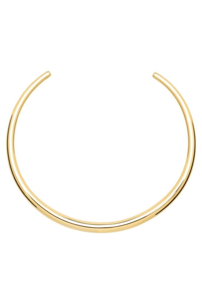 Molten Gold Cuff Necklace