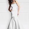 Satin Mermaid Gown White - Image 3