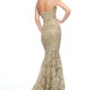 Metallic Lace Crystallized Two Piece Gold - Image 3