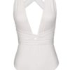 Hamptons One Piece Swimsuit White - Image 2