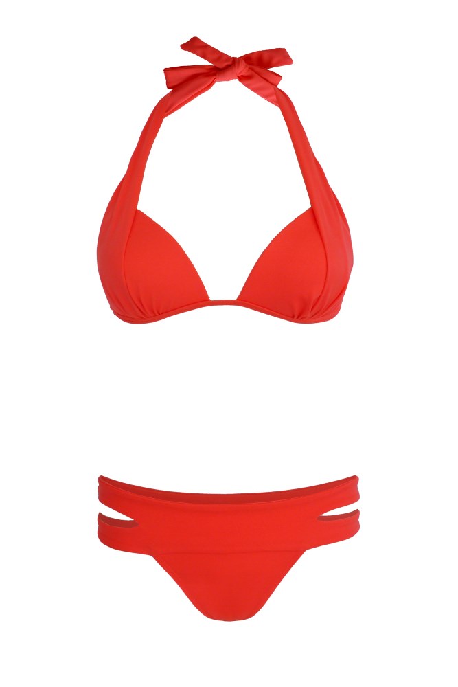 Santorini Bikini Coral – Haute on High