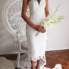 Blushing Lace Dress White - Image 4