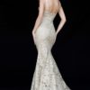 Scalloped Lace Mermaid Gown Ivory - Image 4