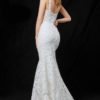 Scalloped Lace Mermaid Gown Ivory - Image 2
