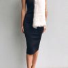 Woven Fur Shawl Cream - Image 2