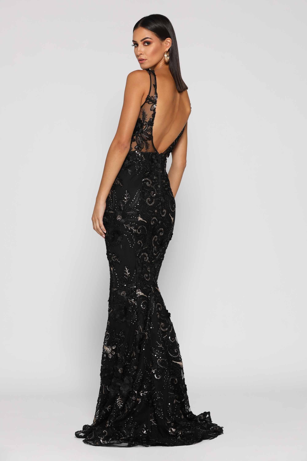 sheer illusion dress