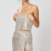 Sequin Two Piece Style Mini Dress Silver - Image 5